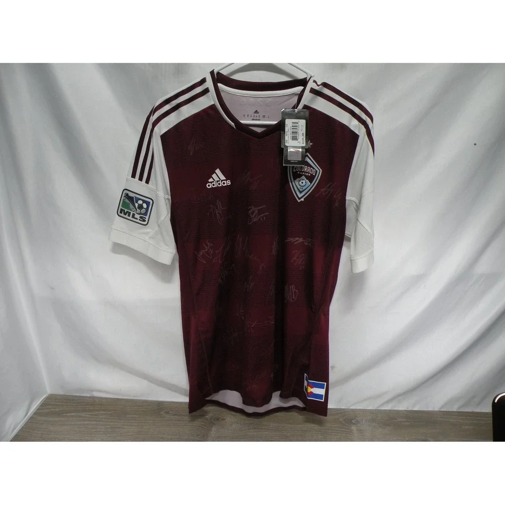 adidas Colorado Rapids Mls Soccer Jersey Mens M Autographed Signed 5280 NWT